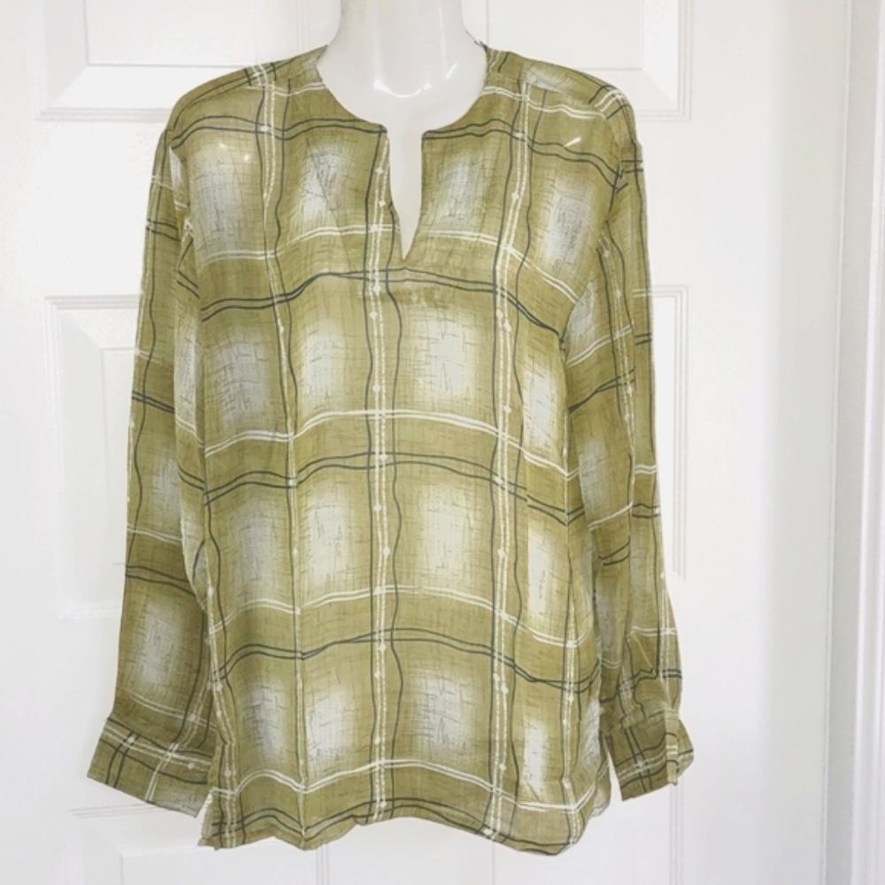 Italia Collections Sheer Summer Blouse or Cover